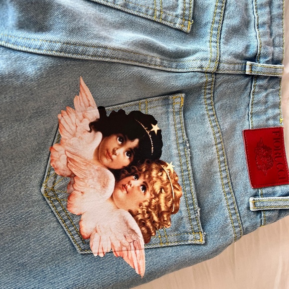 Fiorucci Tara Angels patch jeans - Picture 3 of 5